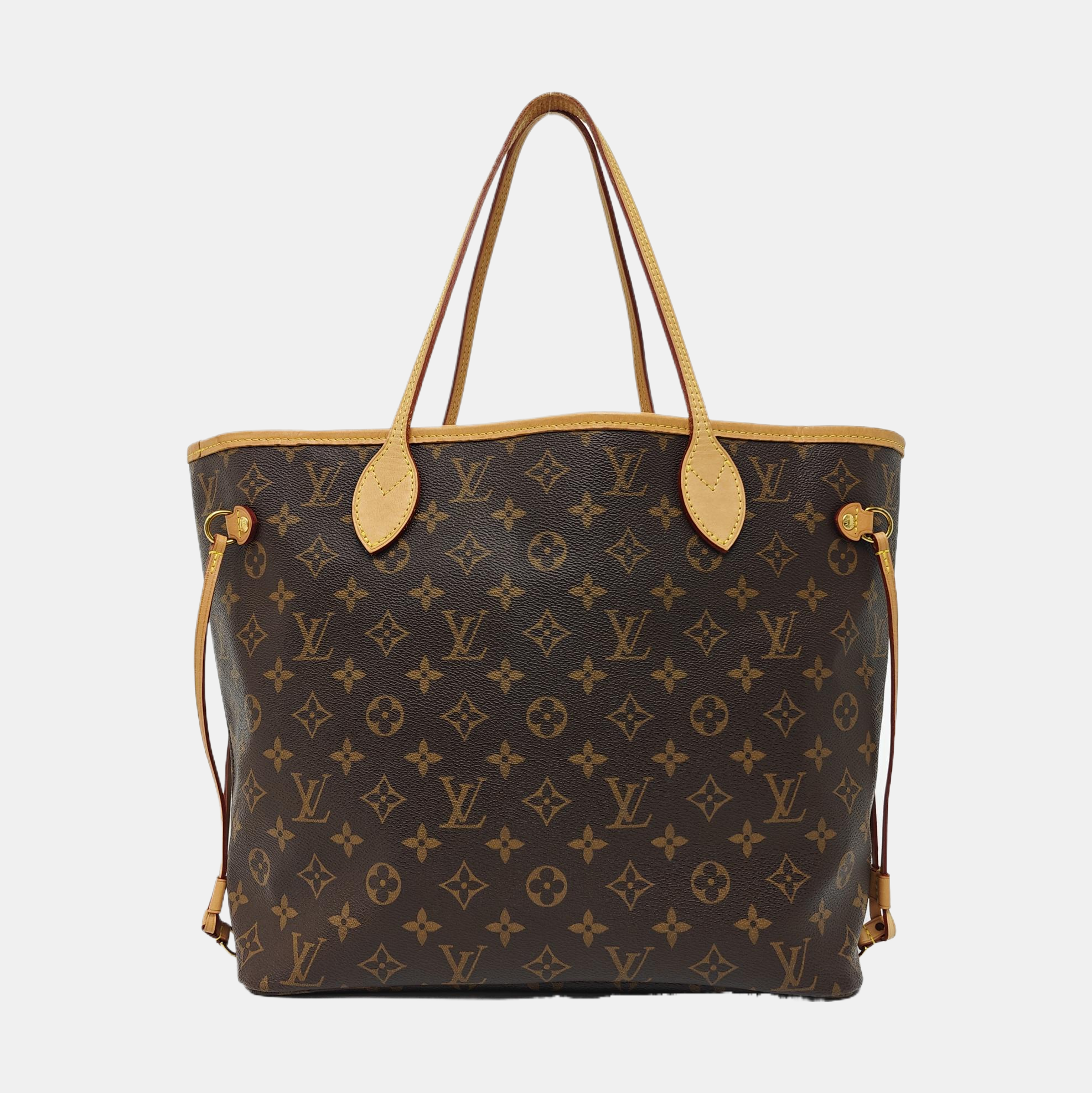 NEVERFULL MM Monogram Coated Canvas Brown