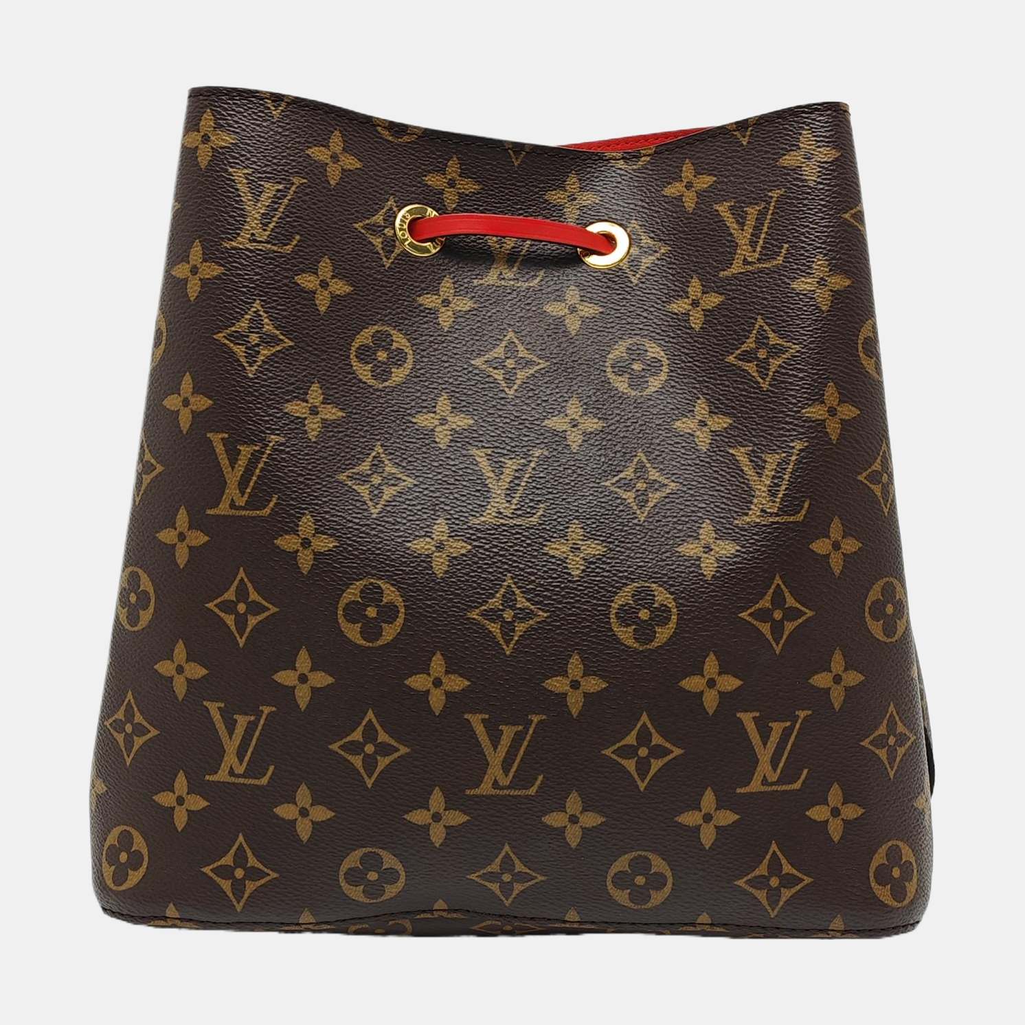 Authenticated pre-owned  NÉONOÉ MM Monogram Coated Canvas Brown - Bucket Bag at Looply