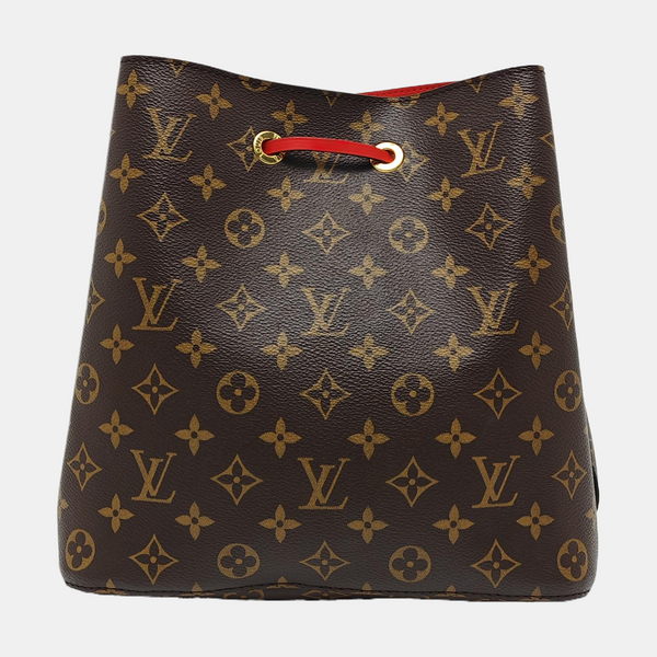 Authenticated pre-owned  NÉONOÉ MM Monogram Coated Canvas Brown - Bucket Bag at Looply