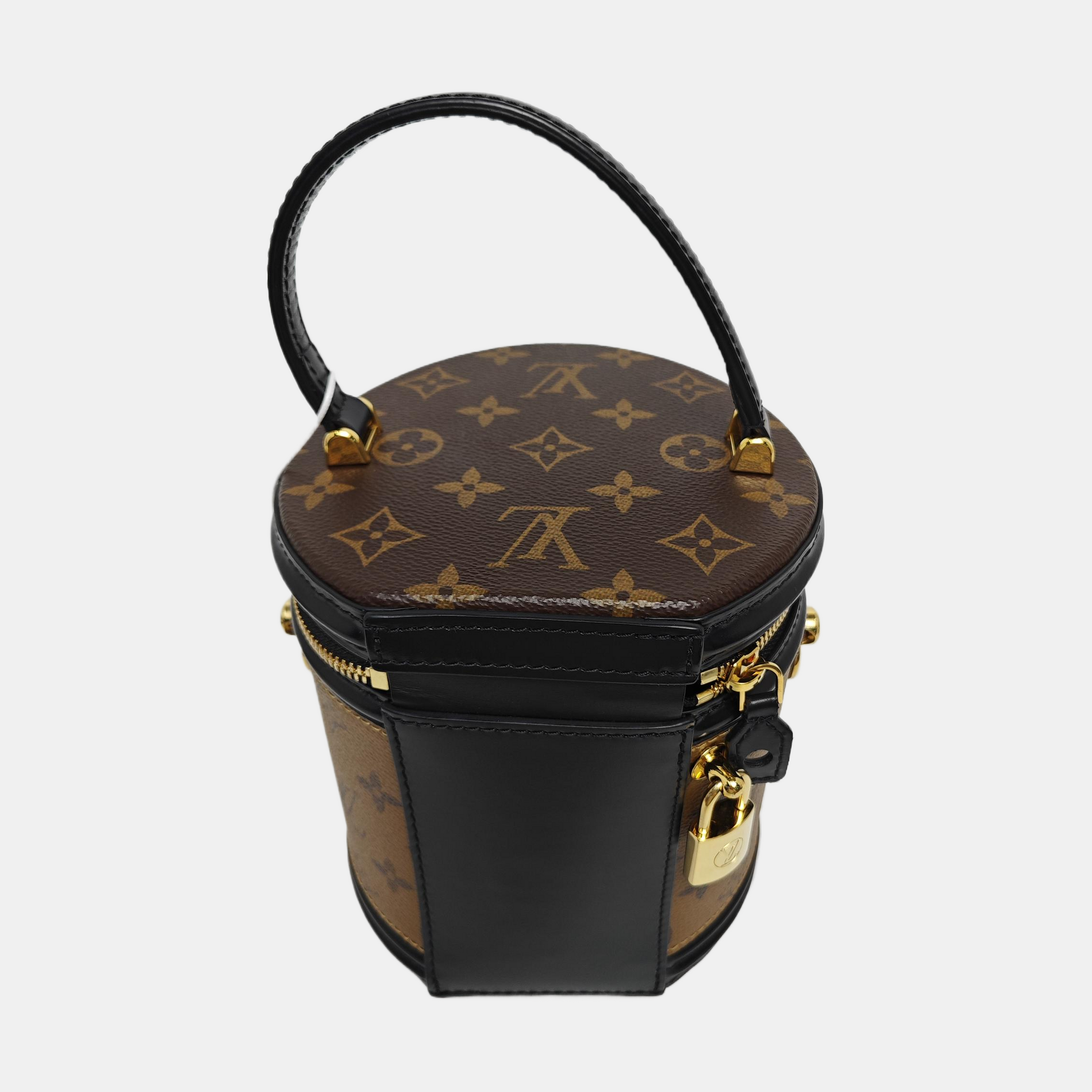 CANNES PM Monogram Coated Canvas Brown