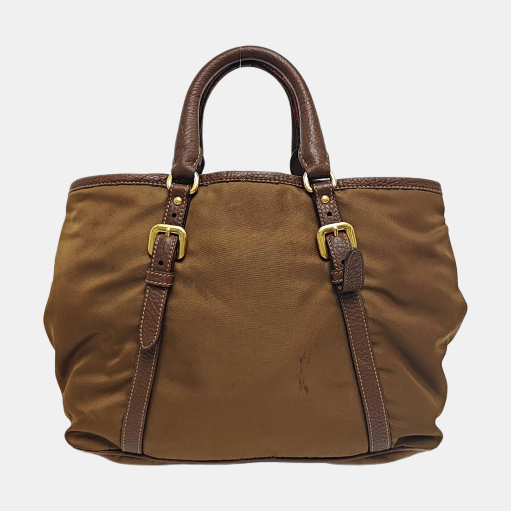 Nylon Tote Bag Brown