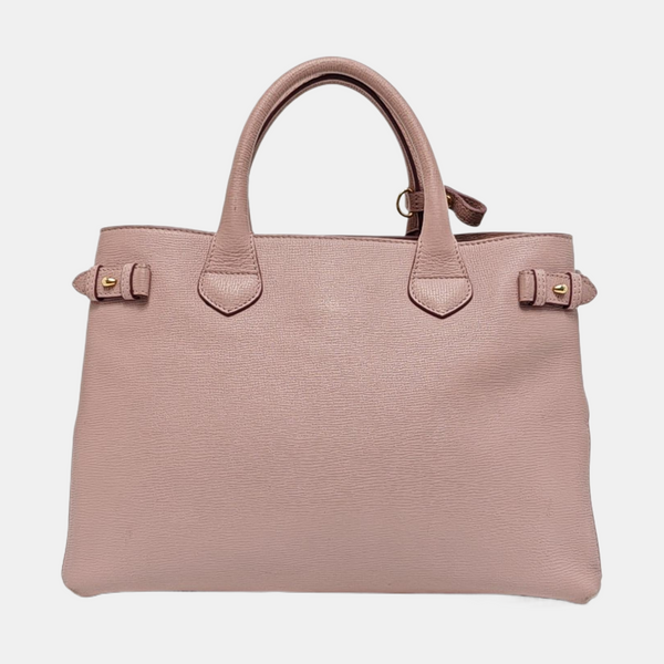 The Banner Medium Calfskin Pink