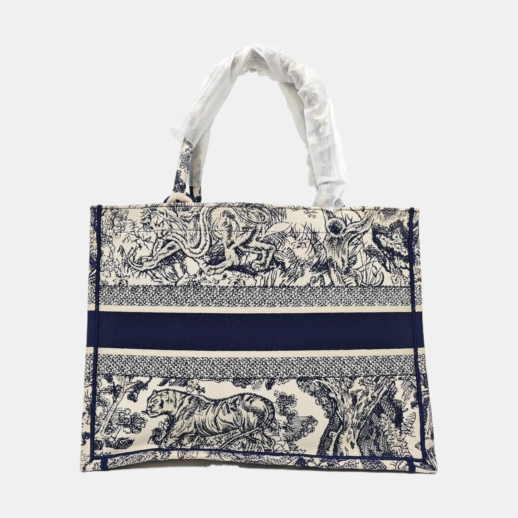Book Tote Medium Canvas Blue