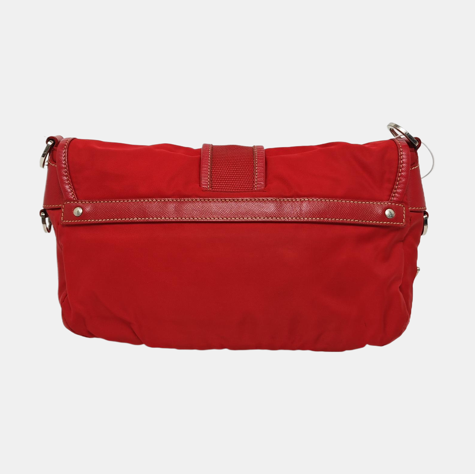 Nylon Shoulder Bag Red