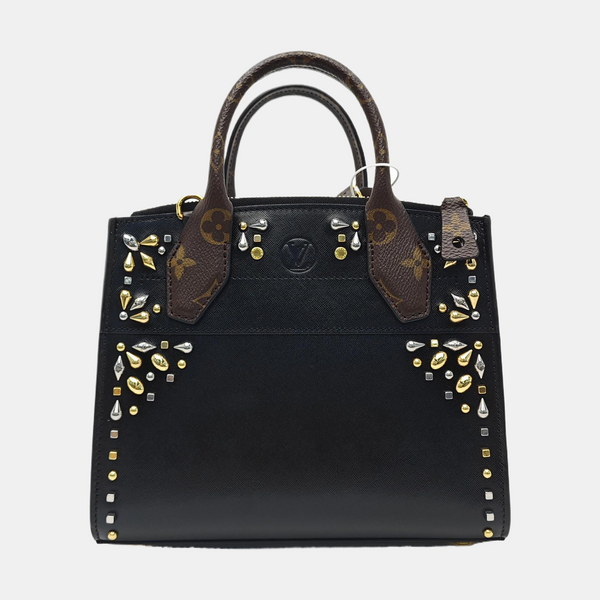 Calfskin Shoulder Bag Black