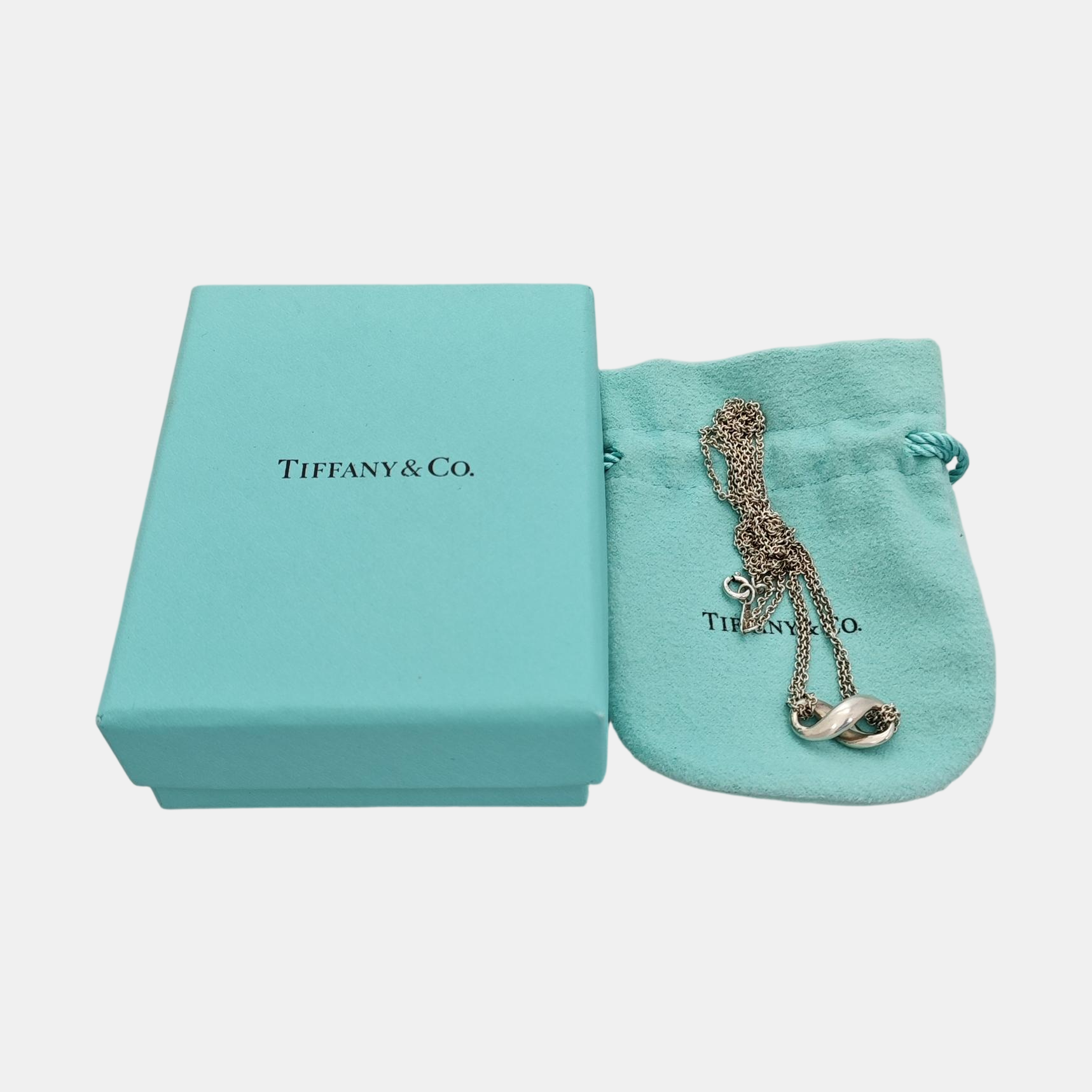 Tiffany Infinity 925 Sterling Silver Necklace