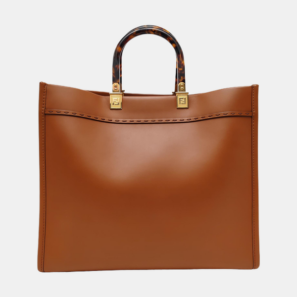 Authenticated pre-owned  Sunshine Medium Calfskin Brown - Tote Bag at Looply
