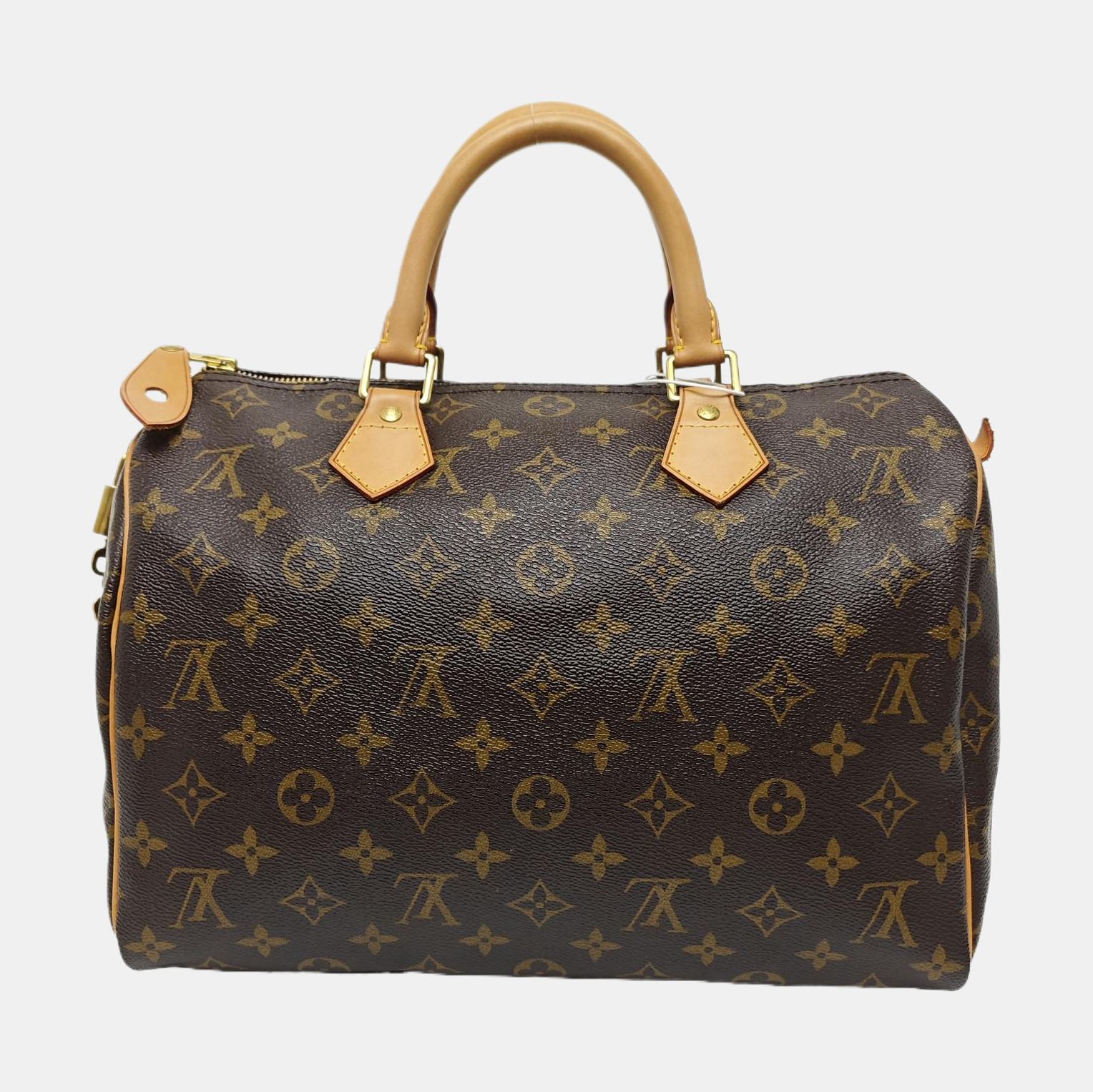 SPEEDY 30 Monogram Coated Canvas Brown