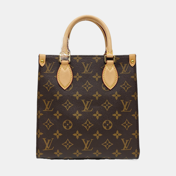 SAC PLAT BB Monogram Coated Canvas Brown