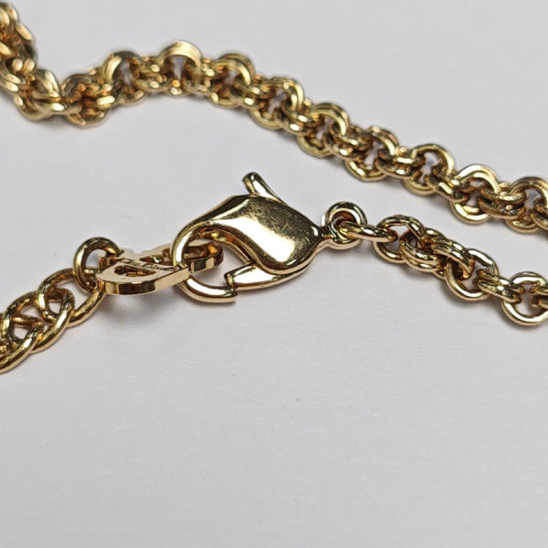 Petit CD Metal Gold Necklace