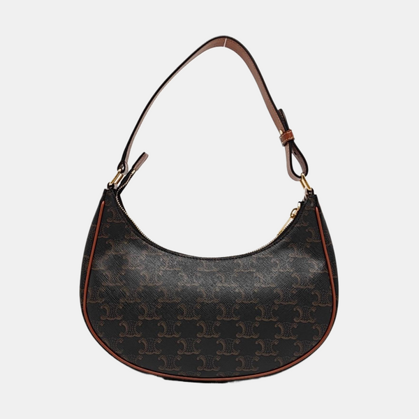 Authenticated pre-owned  AVA Coated Canvas Brown - Top Handle Bag at Looply
