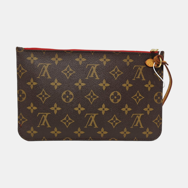 NEVERFULL PM Monogram Coated Canvas Brown