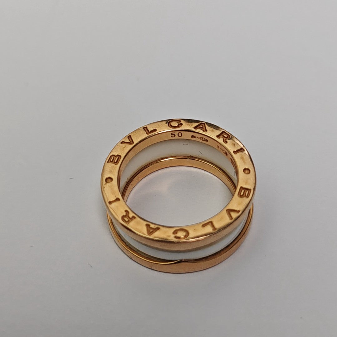B.ZERO1 18k Rose Gold Ring EU 50