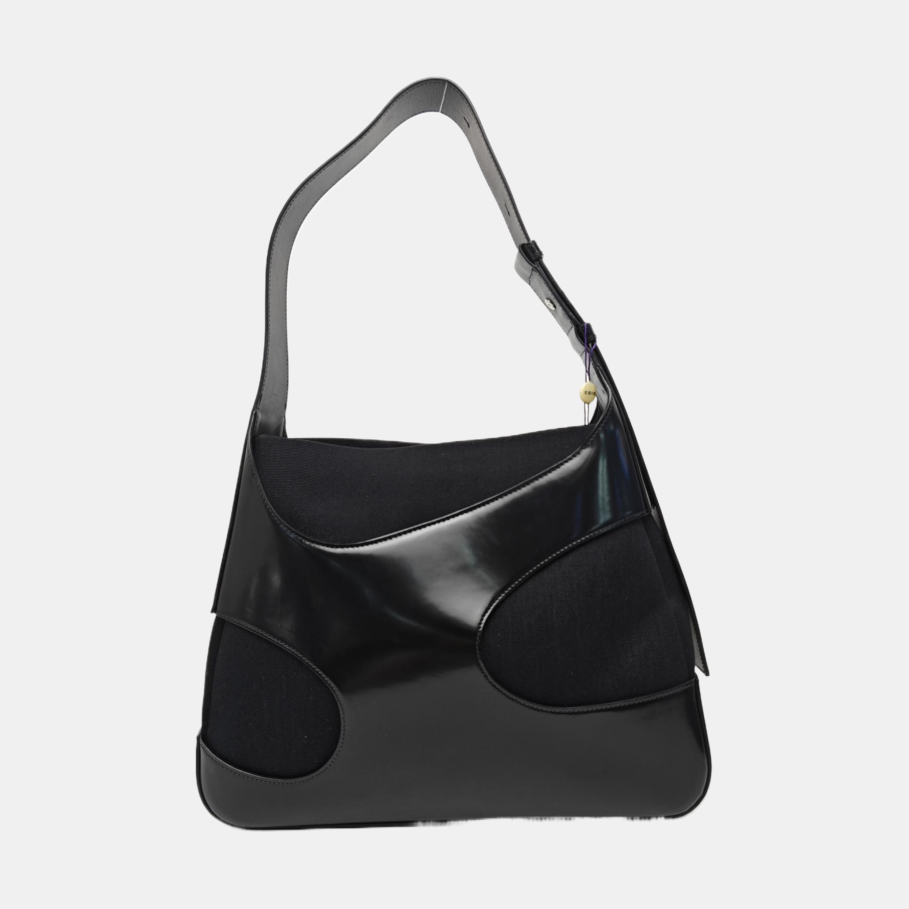 Fabric Shoulder Bag Black