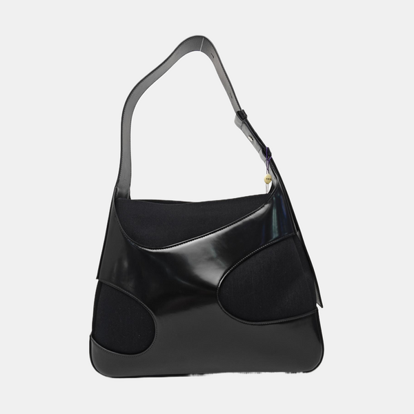 Fabric Shoulder Bag Black