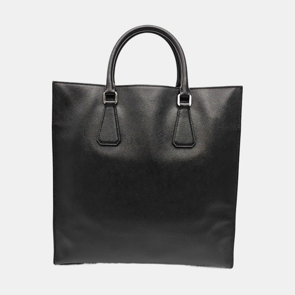Saffiano Calfskin Tote Bag Black