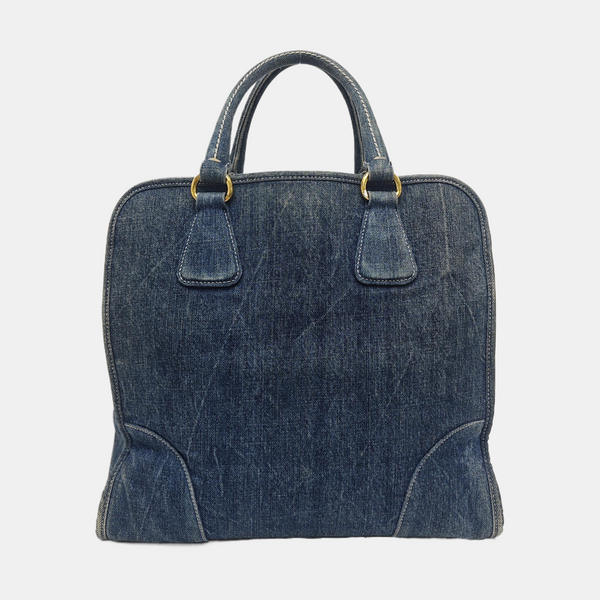 Denim Tote Bag Blue