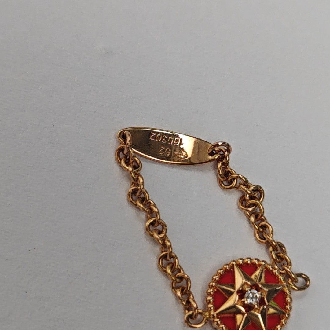 Rose Des Vents 18k Gold Rose Gold Ring EU 52