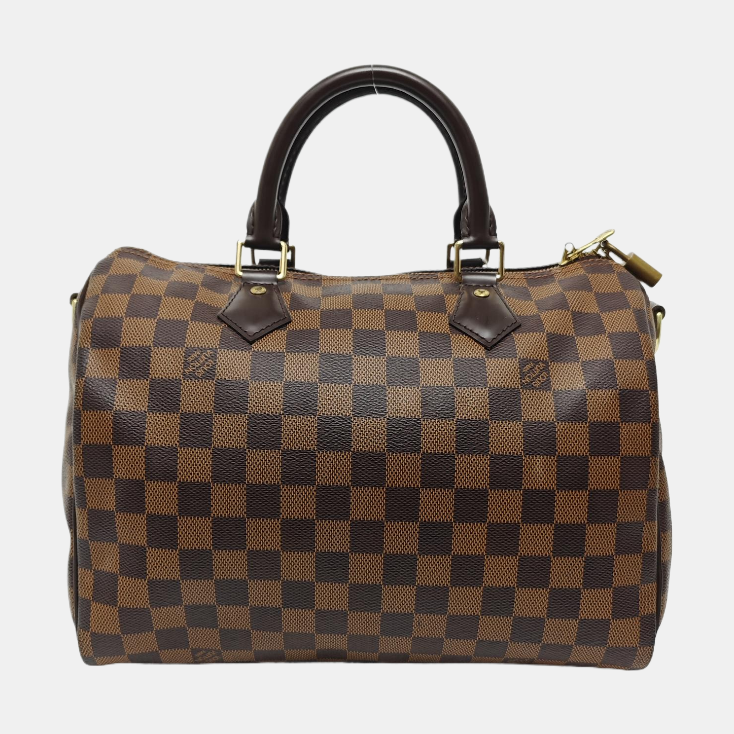 SPEEDY 30 Damier Ebene Coated Canvas Brown