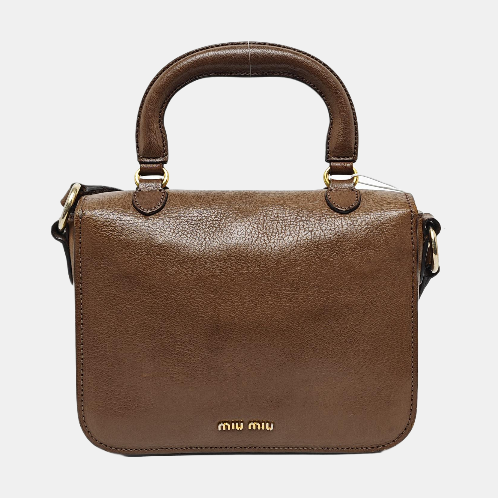 Calfskin Shoulder Bag Brown