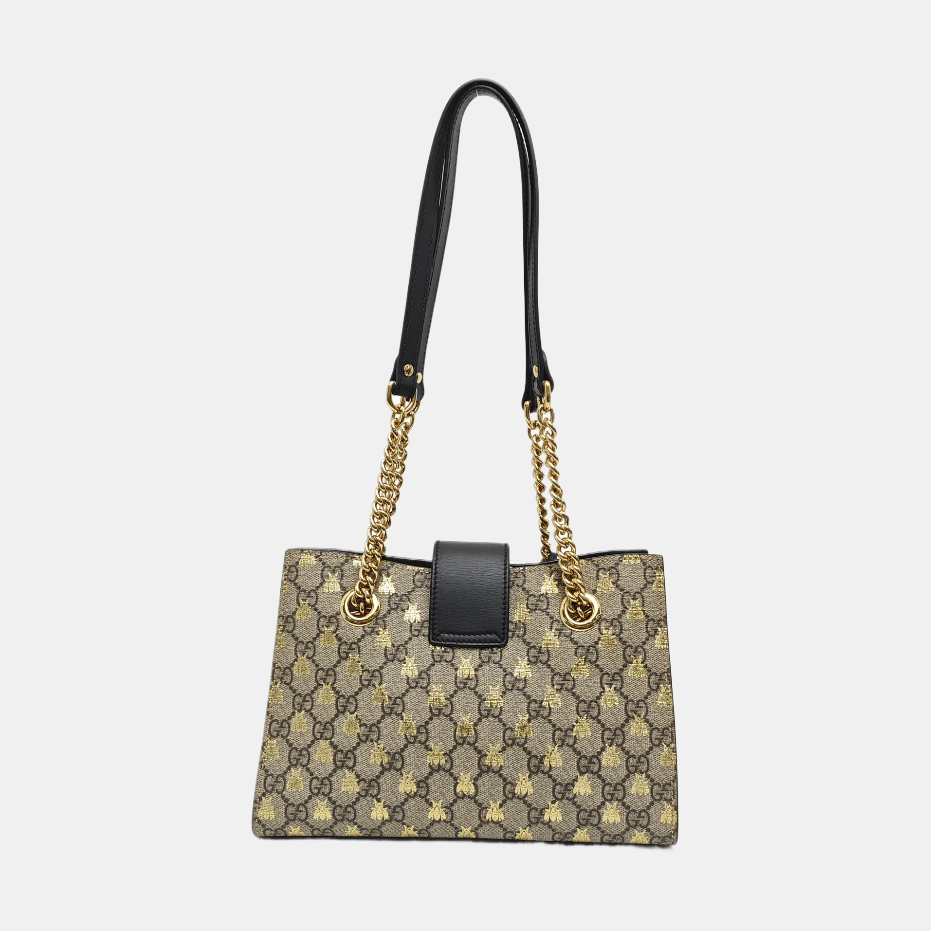 Padlock Small Monogram Coated Canvas Beige