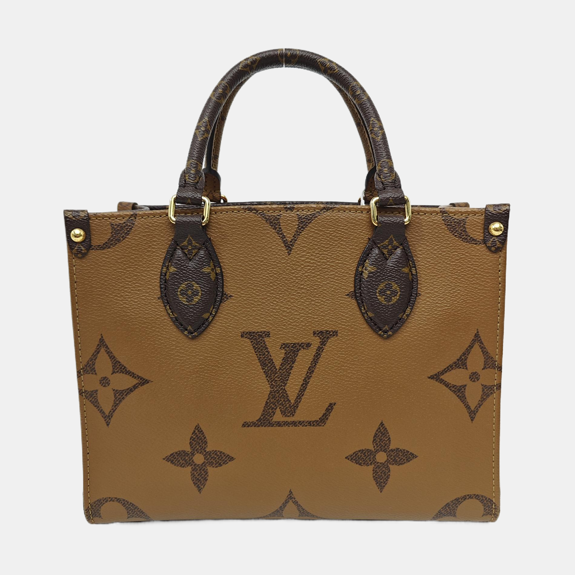 ONTHEGO PM Monogram Coated Canvas Brown