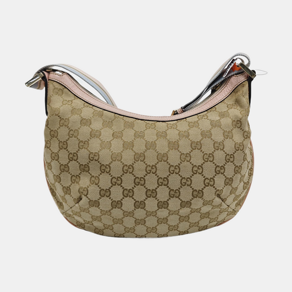 Monogram Coated Canvas Shoulder Bag Beige