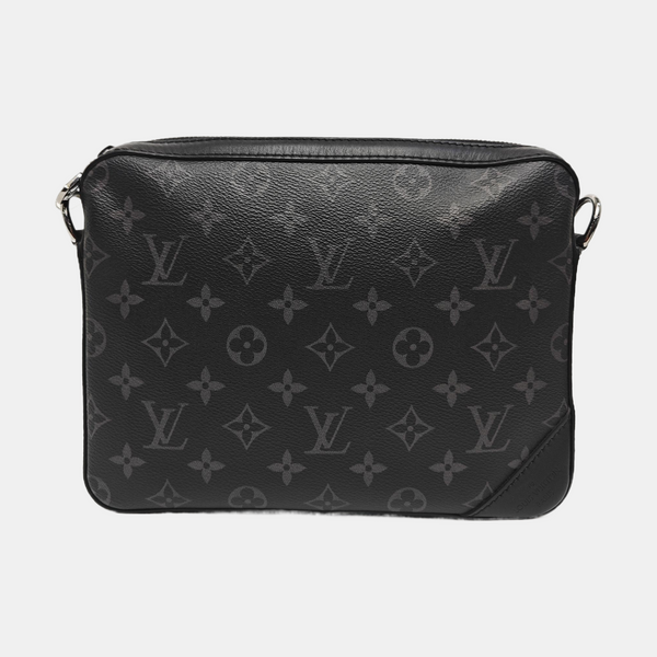 TRIO Monogram Coated Canvas Black