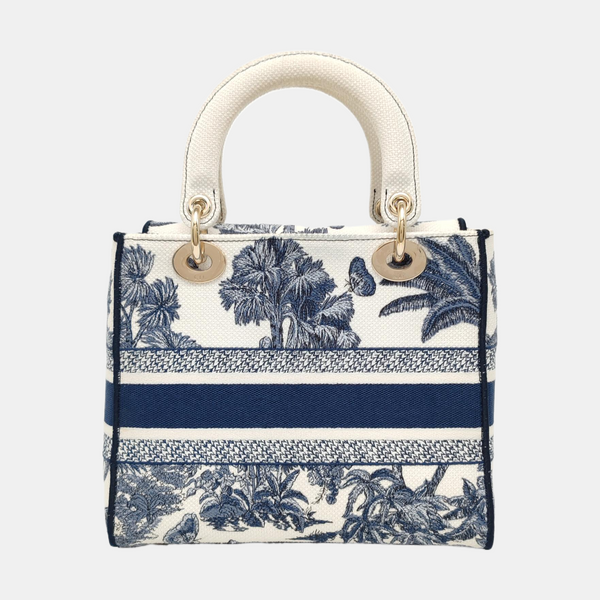 Lady Dior Medium Canvas White