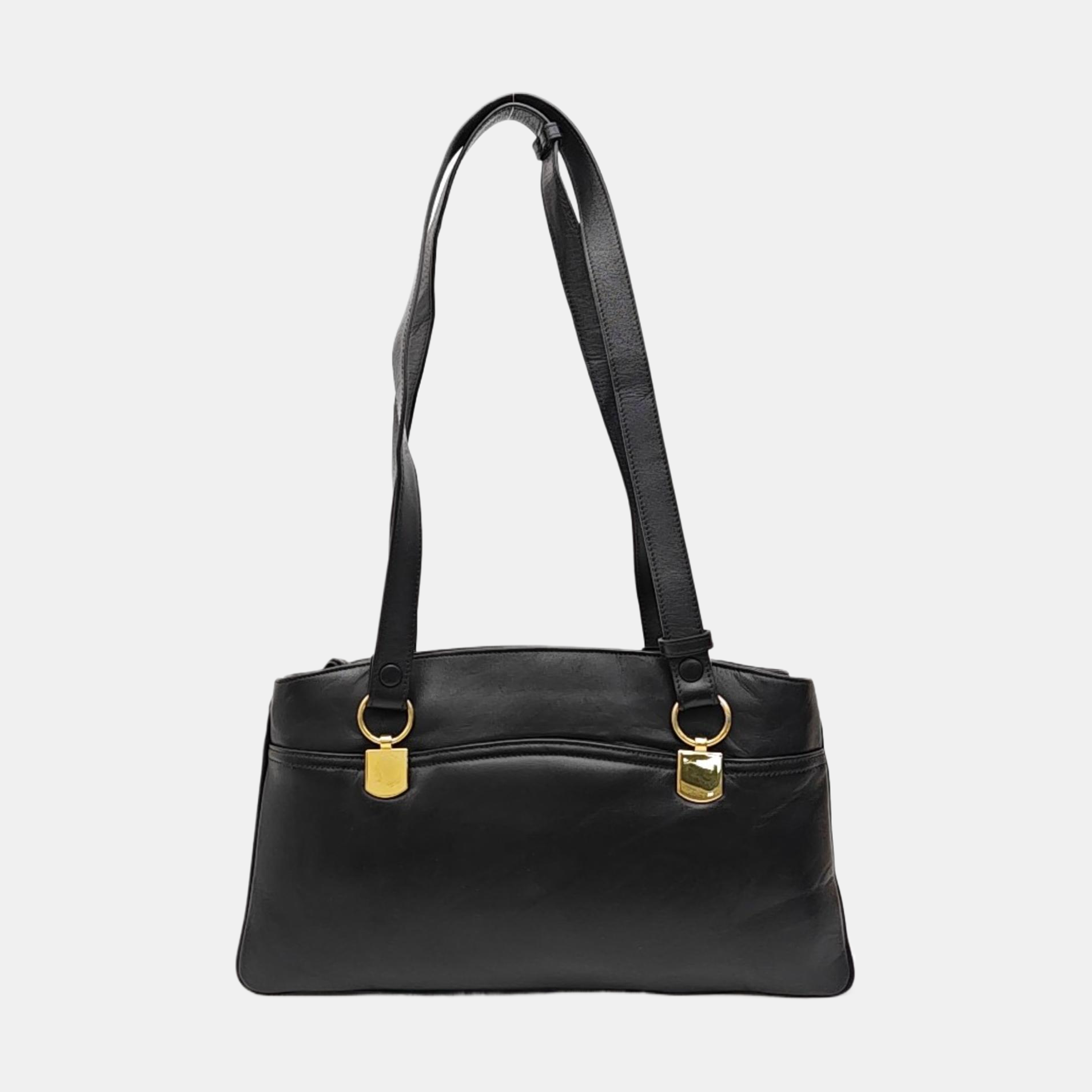 Arli Large Calfskin Black