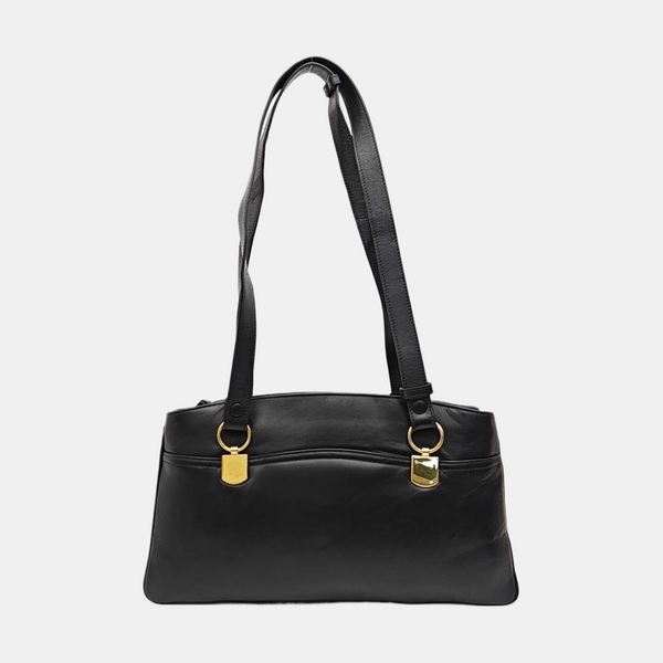 Arli Large Calfskin Black
