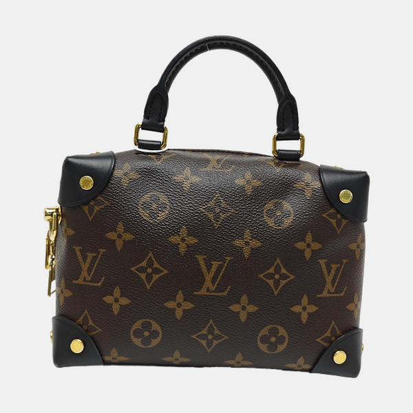 PETITE MALLE Monogram Coated Canvas Brown