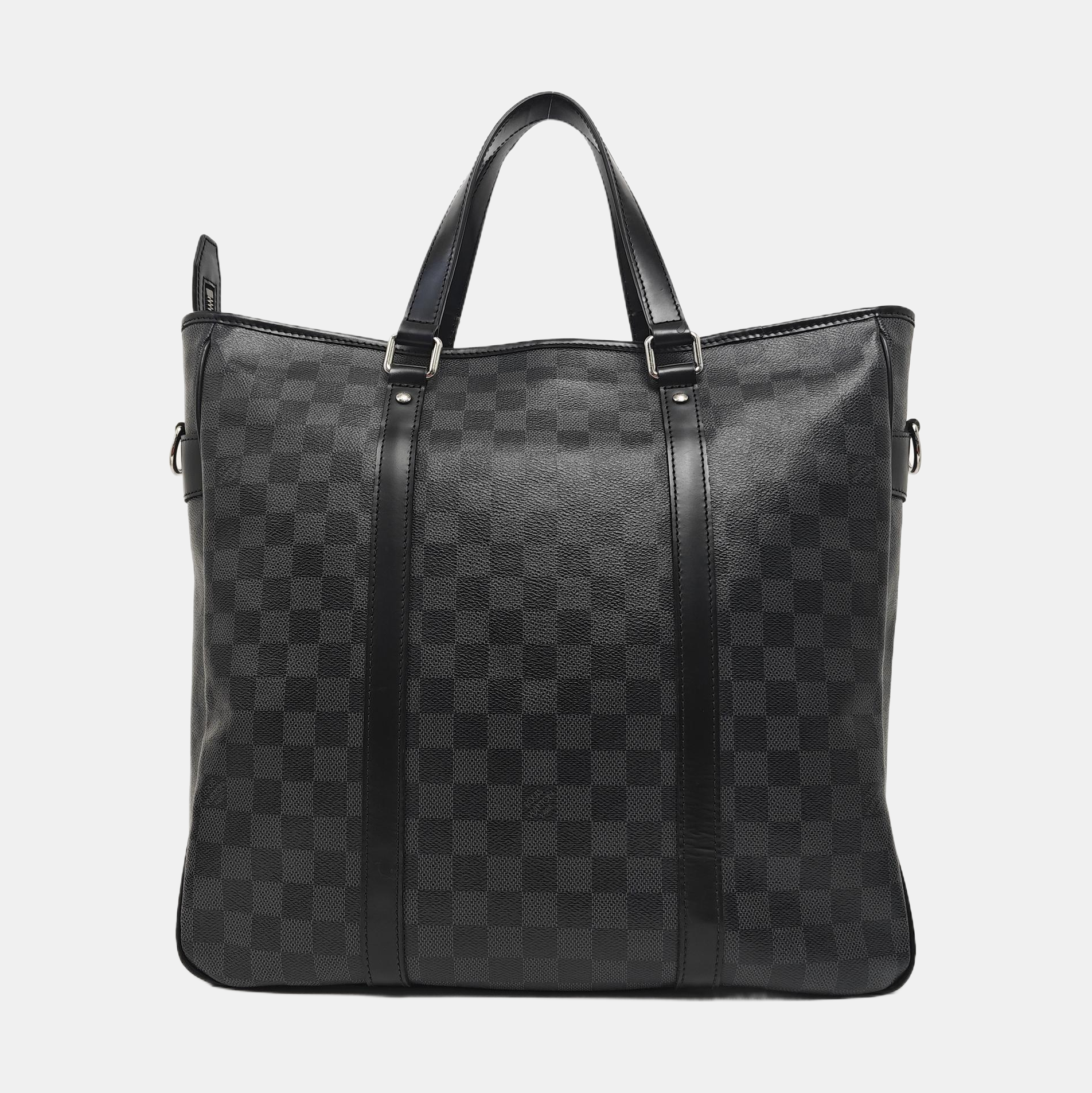 TADAO MM Damier Graphite Coated Canvas Gray