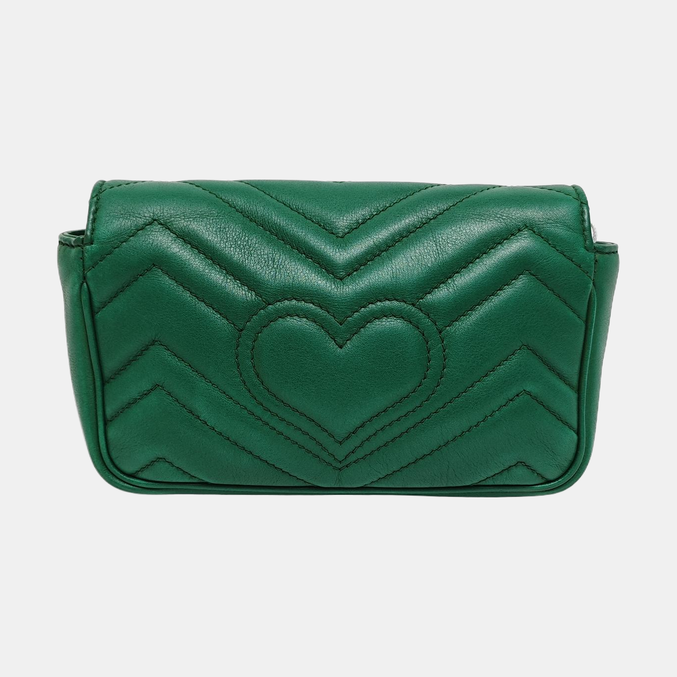 GG Marmont Mini Quilted Calfskin Green