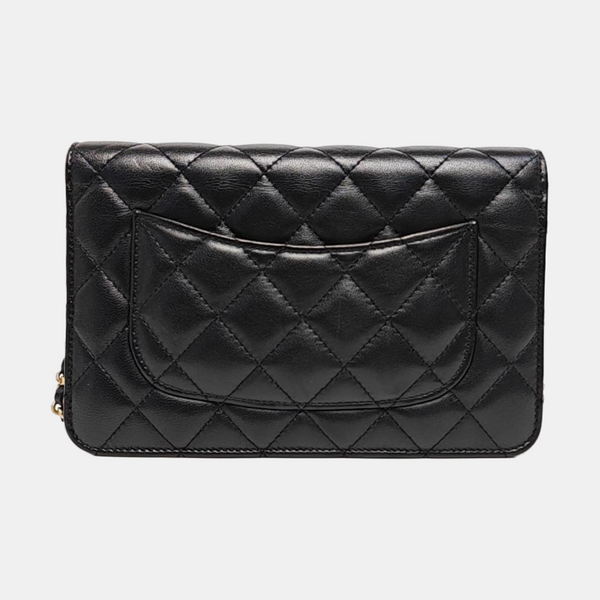 WOC Quilted Lambskin Black