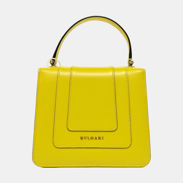 SERPENTI FOREVER Small Quilted Calfskin Yellow