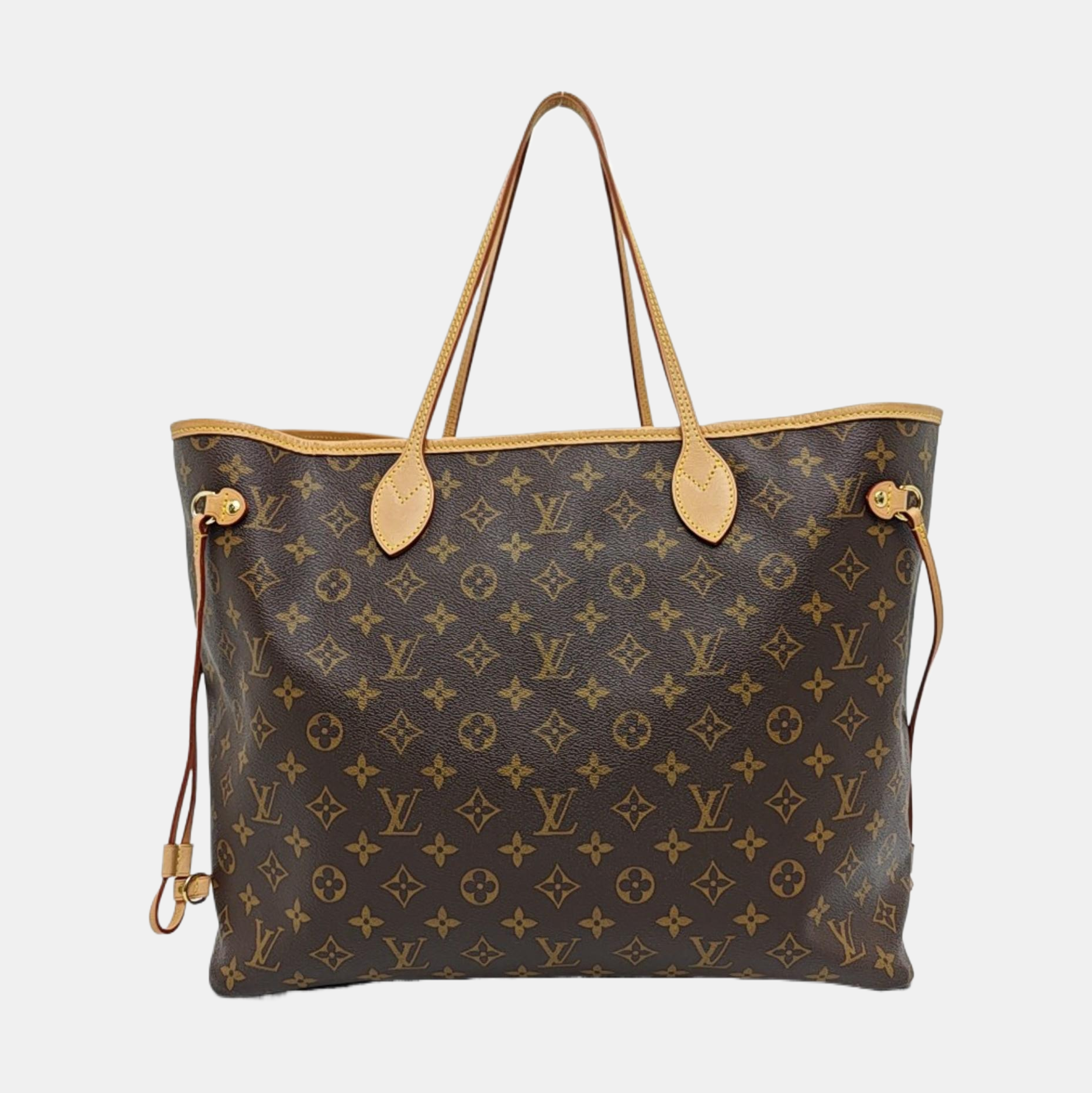 NEVERFULL GM Lona revestida Monogram Marrón