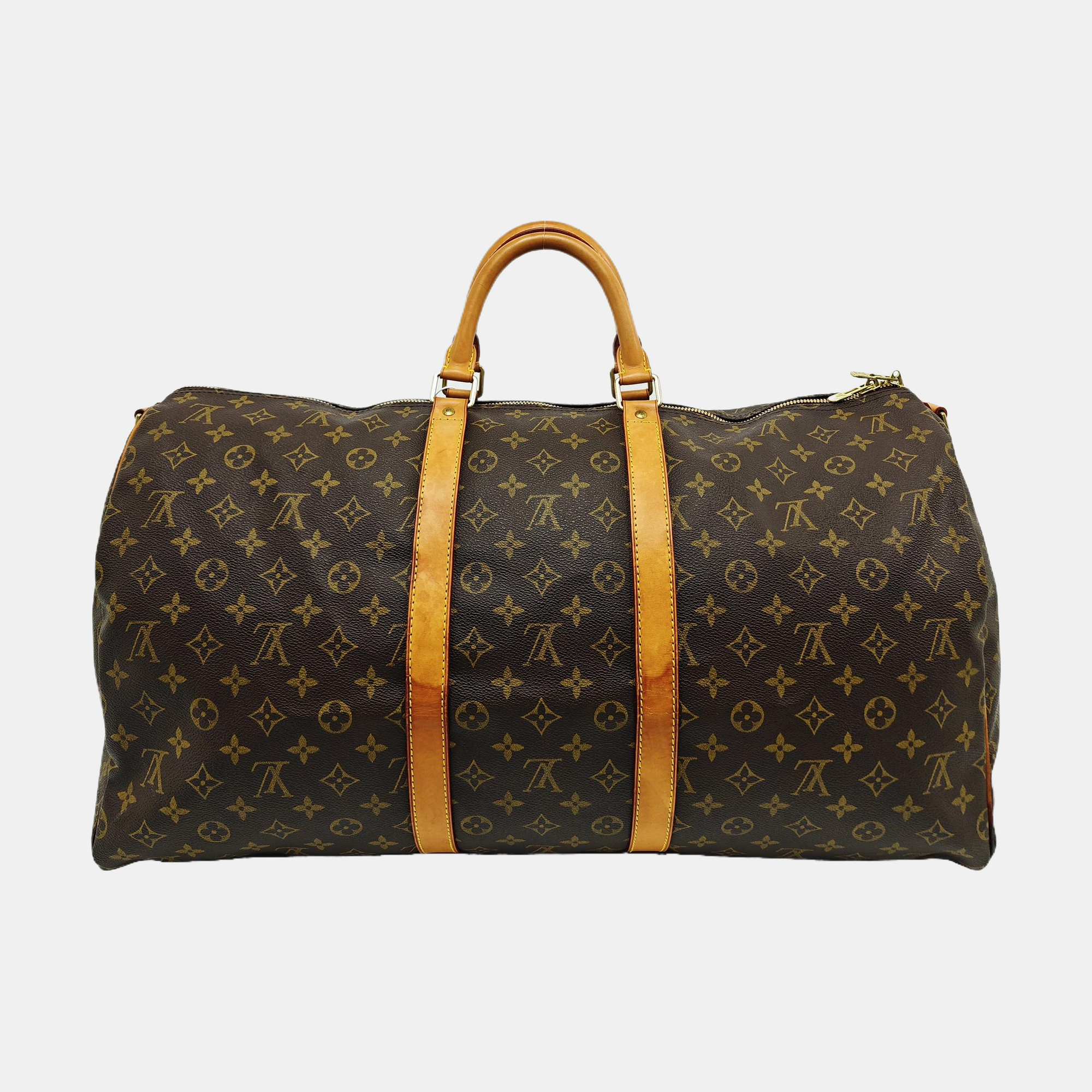 SAC SOUPLE 55 Monogram Coated Canvas Brown