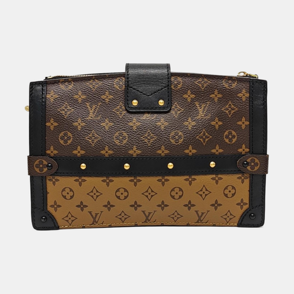 TRUNK Monogram Coated Canvas Brown