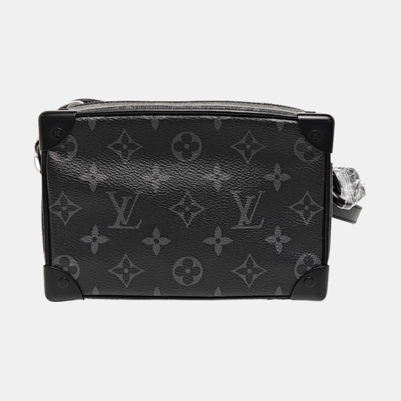 SOFT TRUNK Mini Monogram Coated Canvas Black