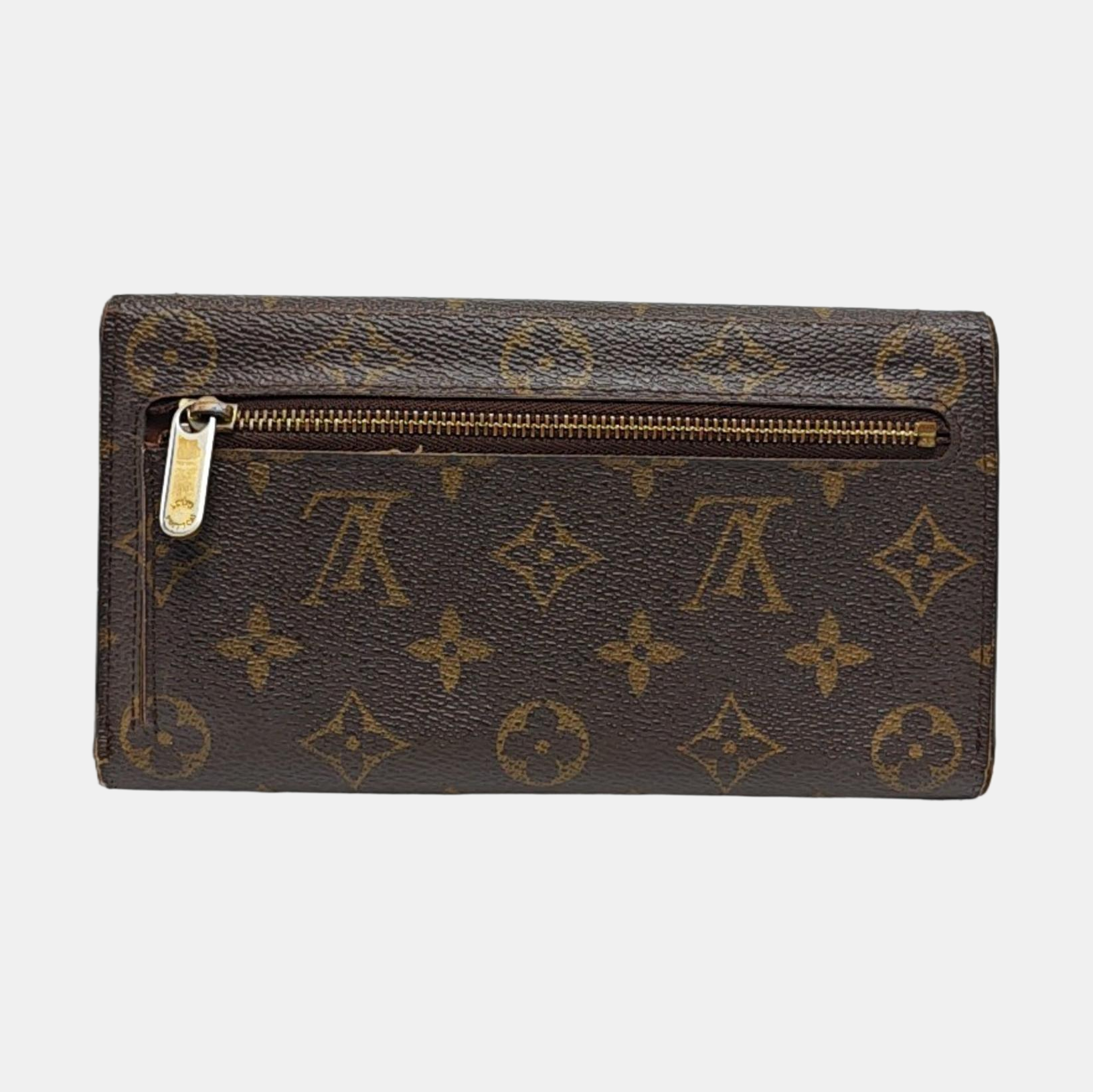EUGENIE Monogram Coated Canvas Brown Wallet