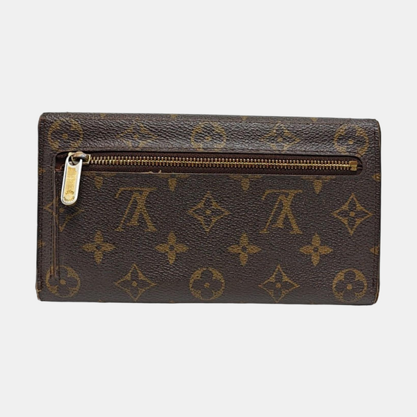 EUGENIE Monogram Coated Canvas Brown Wallet