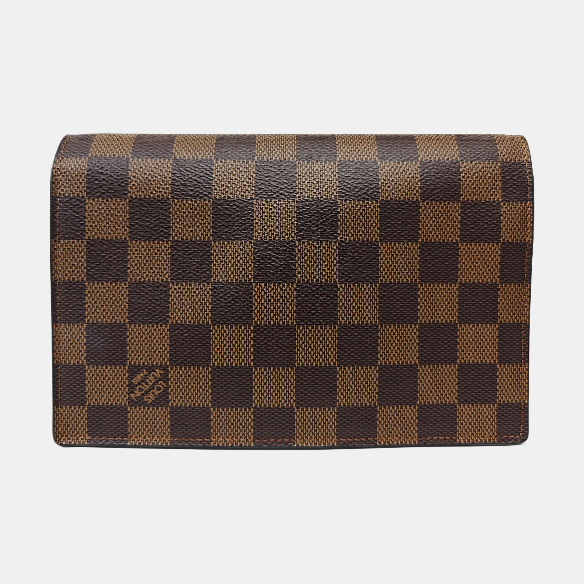 VAVIN Damier Ebene Coated Canvas Brown