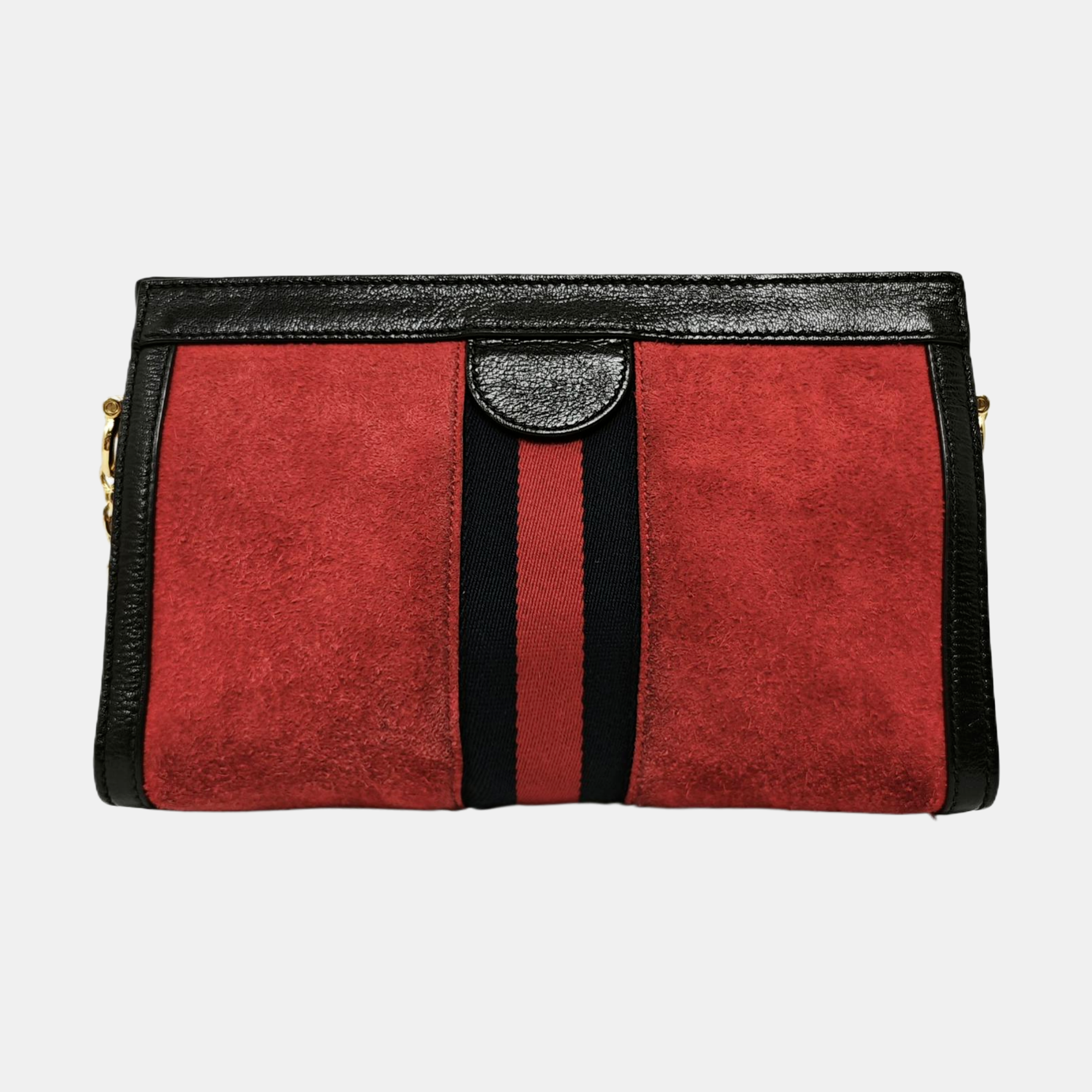 Ophidia Small Monogram Suede Red