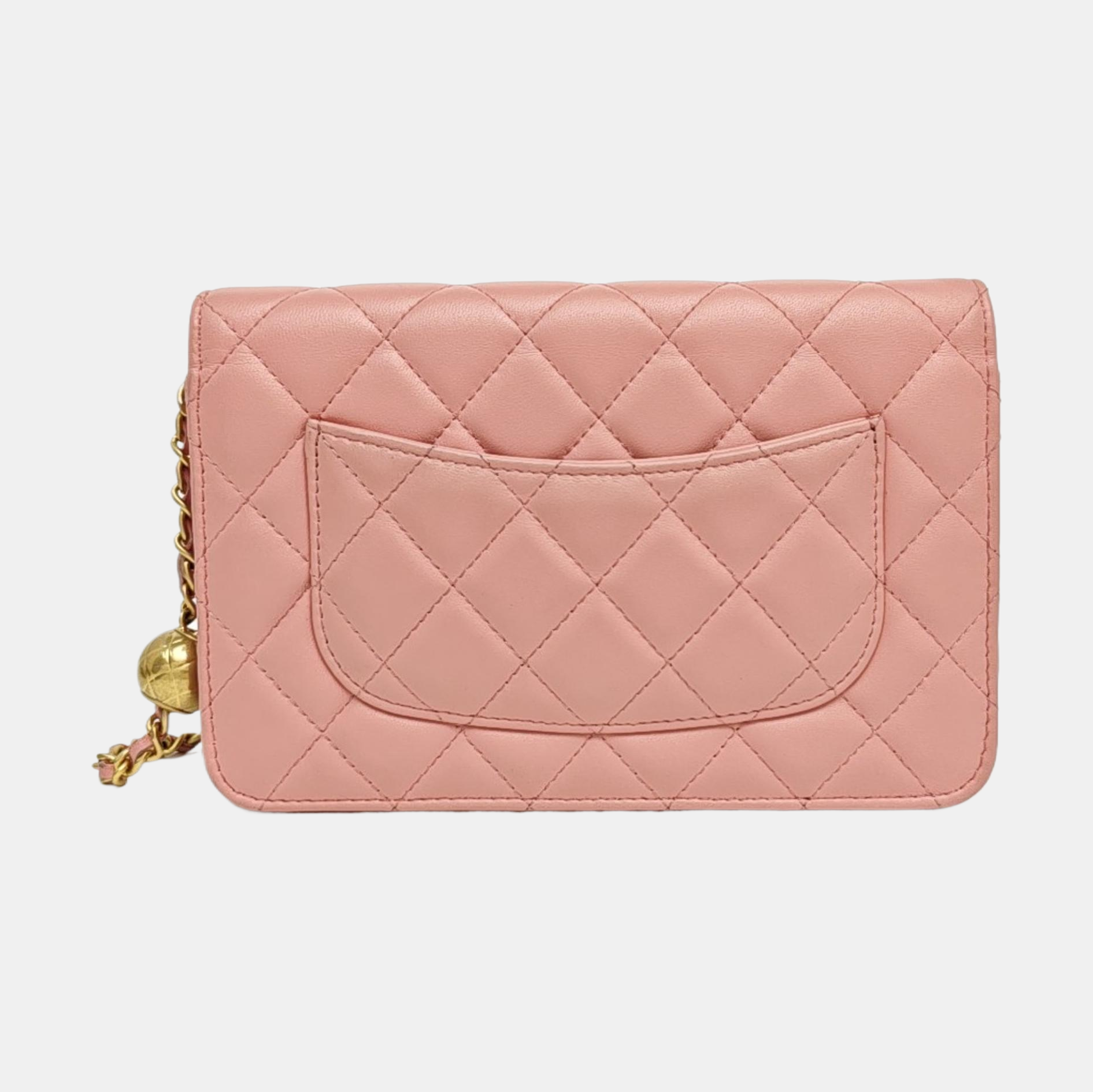 TRENDY CC Quilted Lambskin Pink