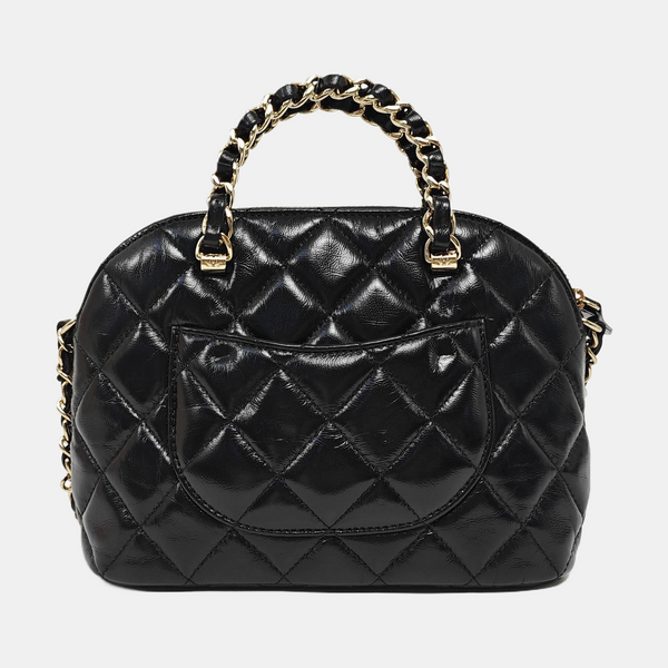 24B Small Quilted Lambskin Black