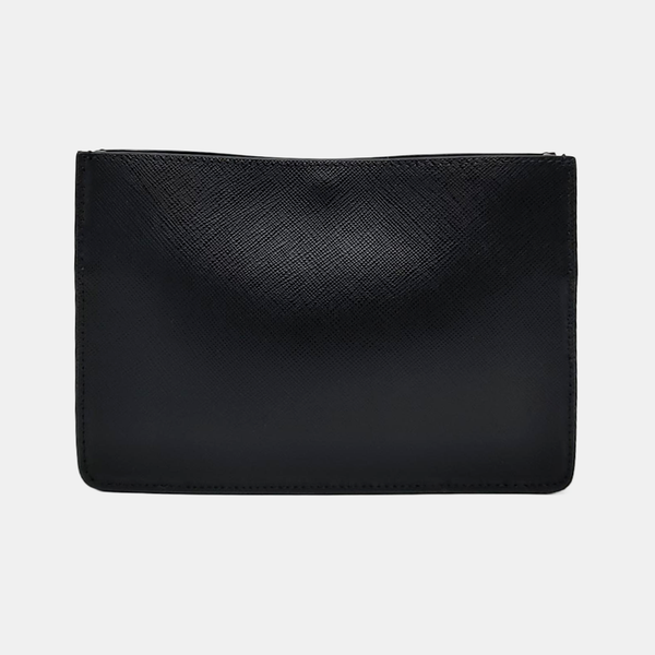 Saffiano Calfskin Shoulder Bag Black