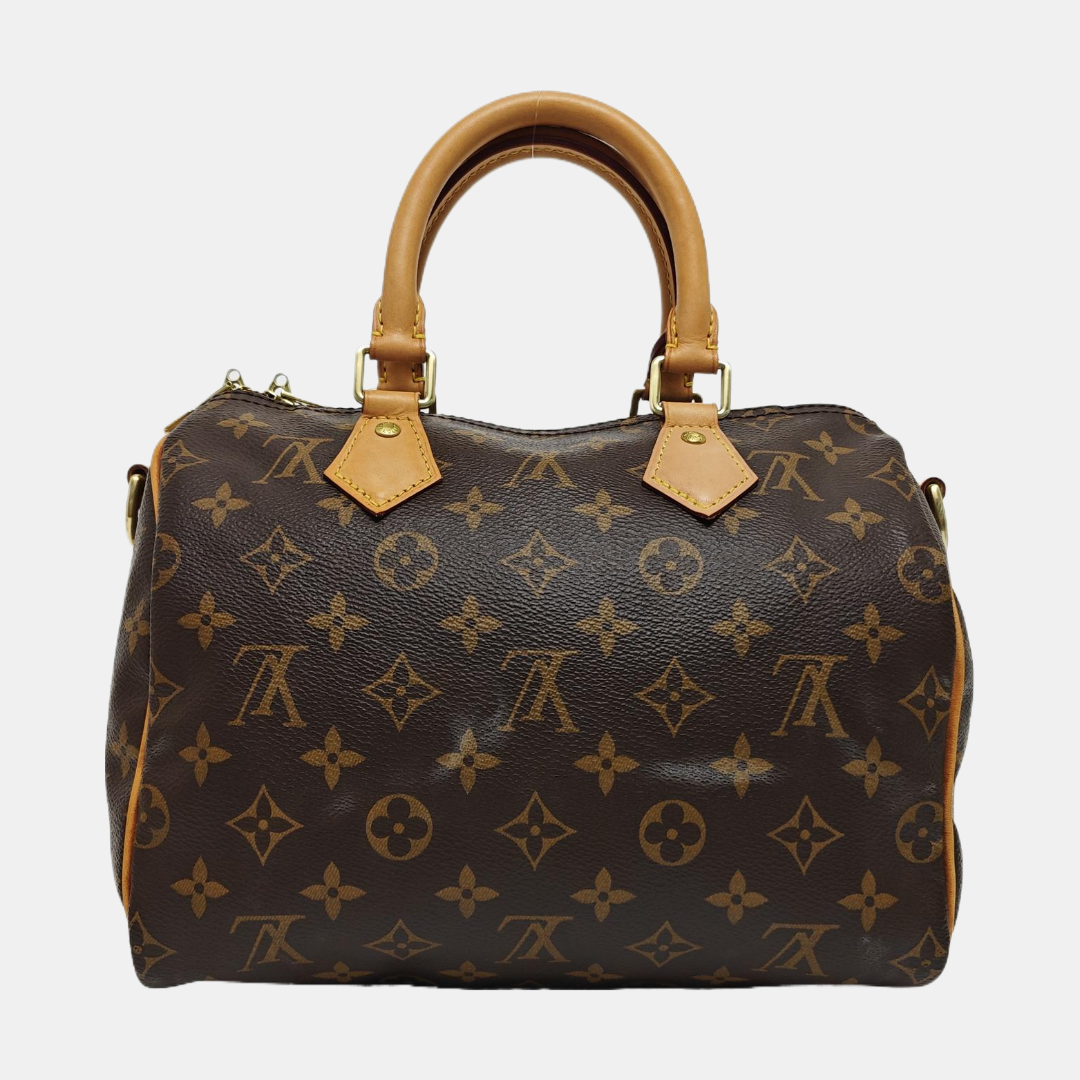 SPEEDY 25 Monogram Coated Canvas Brown