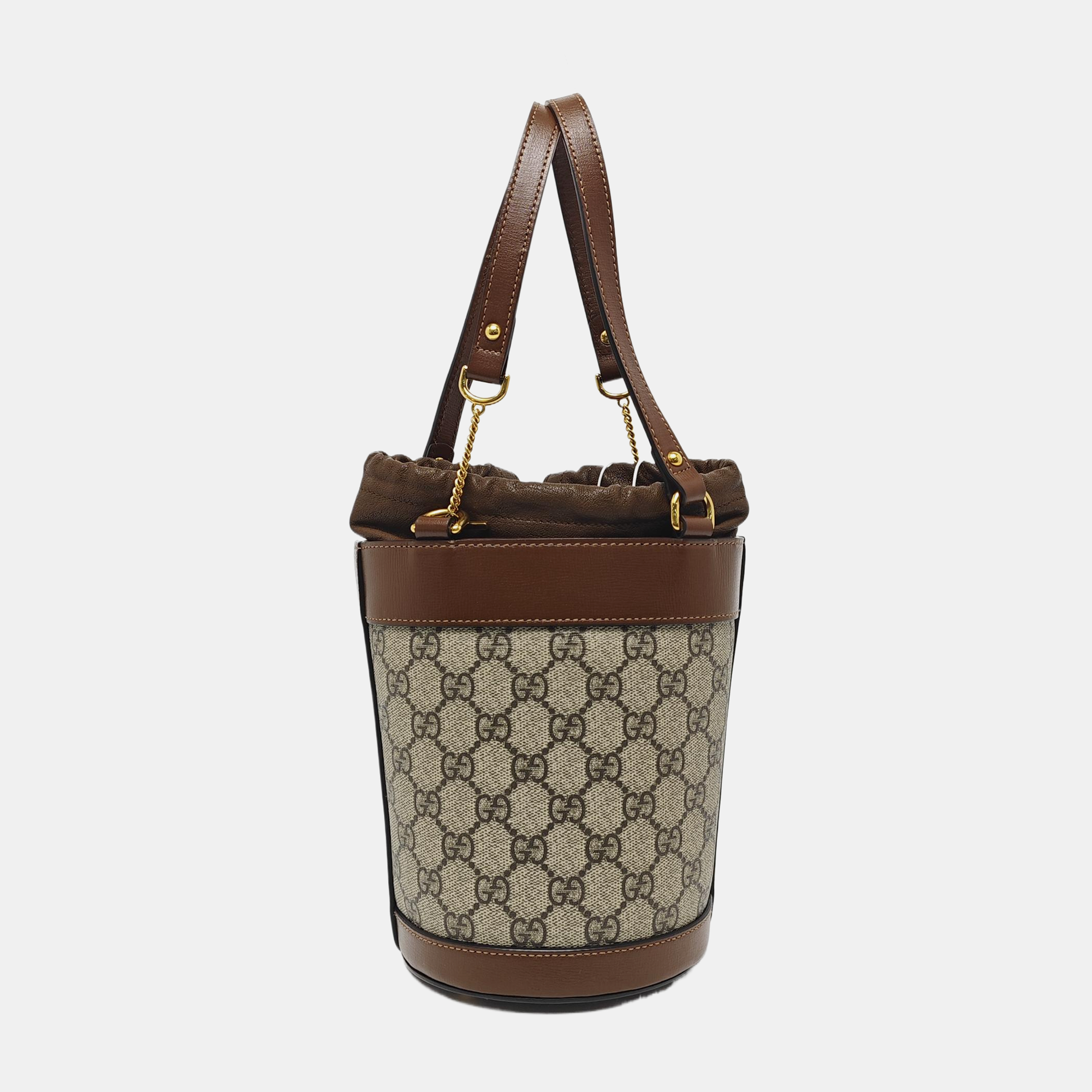 Horsebit 1955 Small Coated Canvas Beige