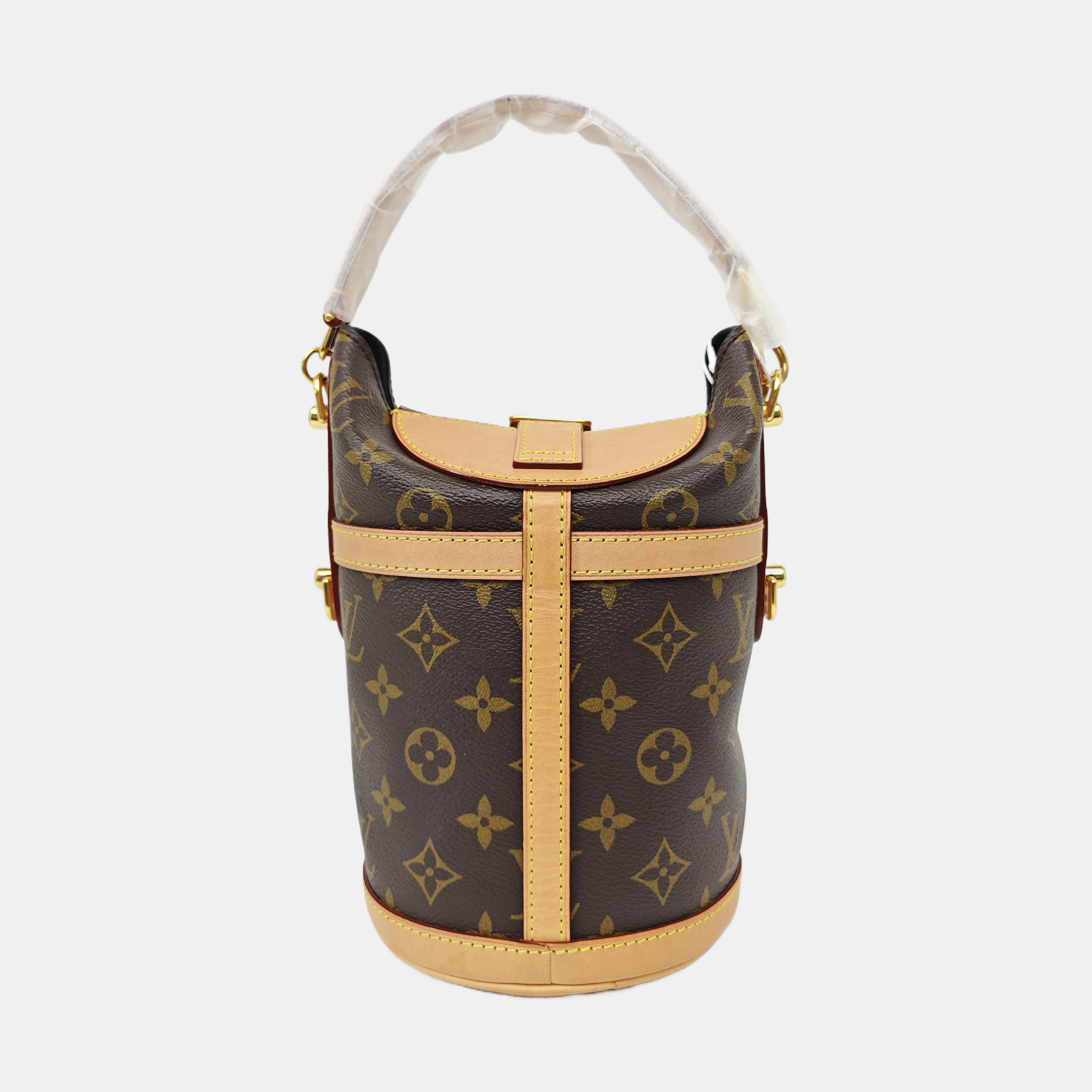 DUFFLE Monogram Coated Canvas Brown
